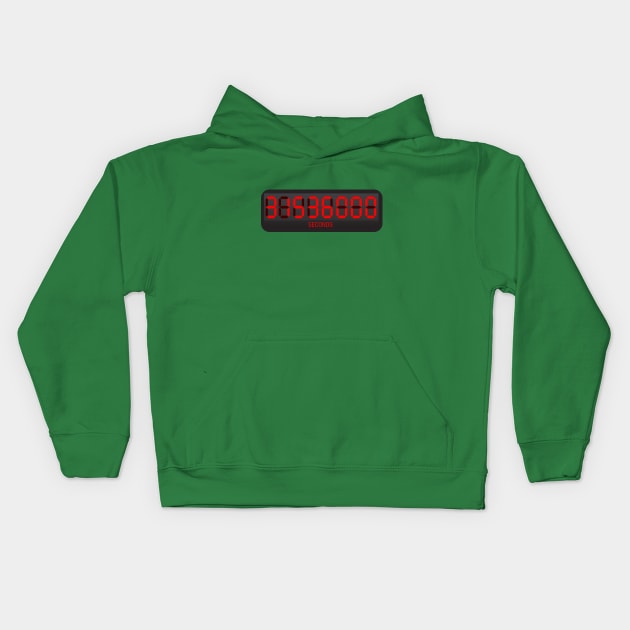 31,536,000 SECONDS (in a year!) Kids Hoodie by TimelyMessage